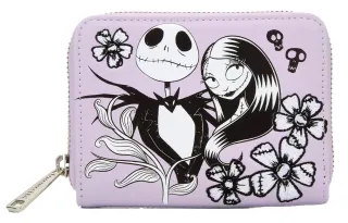 Portefeuille zippé Jack &amp; Sally Floral Loungefly