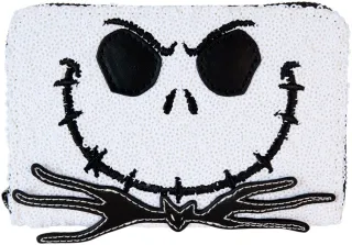 Portefeuille zippé Jack Skellington Sequin Cosplay Loungefly