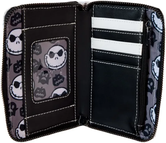 Portefeuille zippé Jack Skellington Sequin Cosplay Loungefly