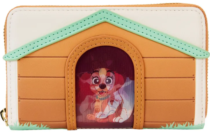 Portefeuille zippé J&#039;aime les chiens de Disney Niche pour chien Lenticulaire Loungefly