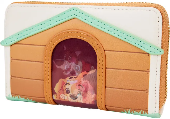 Portefeuille zippé J&#039;aime les chiens de Disney Niche pour chien Lenticulaire Loungefly