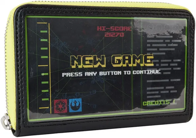 Portefeuille zippé Jeu Vidéo Vintage Lenticulaire Loungefly