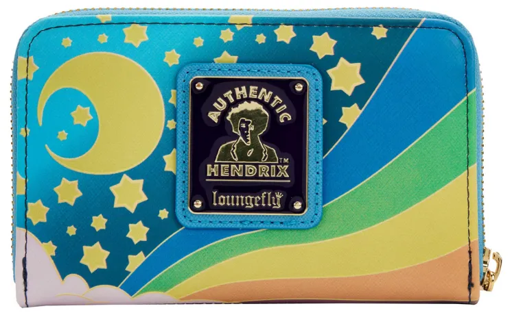 Portefeuille zippé Jimi Hendrix Paysage Psychédélique Glow Loungefly