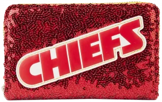 Portefeuille zippé Kansas City Chiefs Sequin Loungefly