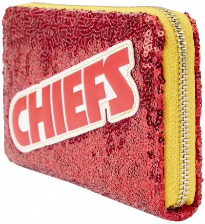 Portefeuille zippé Kansas City Chiefs Sequin Loungefly