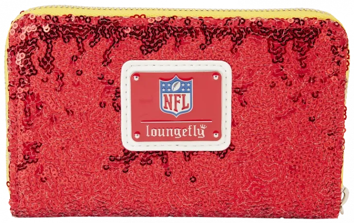 Portefeuille zippé Kansas City Chiefs Sequin Loungefly