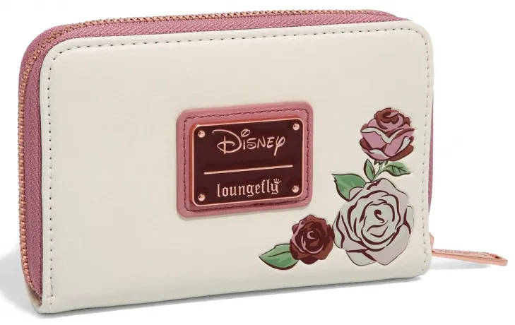 Portefeuille zippé La Belle et la Bête Portrait Floral Loungefly