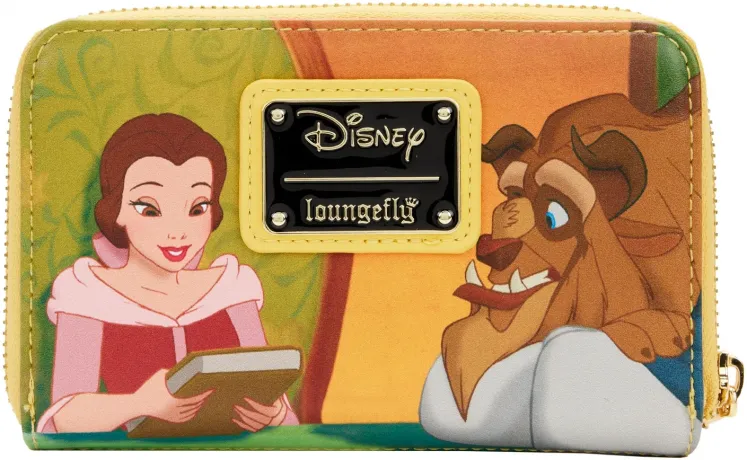 Portefeuille zippé La Belle et la Bête Princesse Scène Loungefly