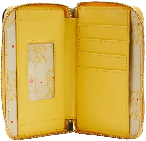 Portefeuille zippé La Belle et la Bête Princesse Scène Loungefly