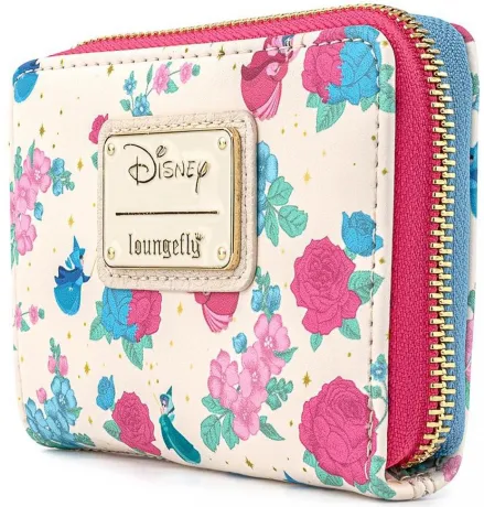 Portefeuille zippé Les Trois Bonnes Fées Floral Loungefly
