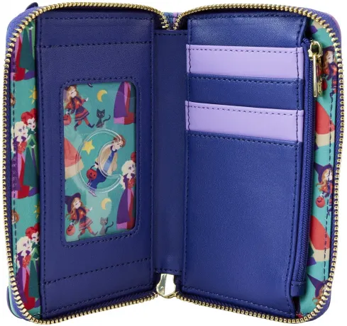 Portefeuille zippé La Maison des Sœurs Sanderson Glow Loungefly