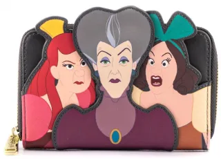 Portefeuille zippé Méchante Belle-Mère et Belles-Sœurs Villains Scène Loungefly
