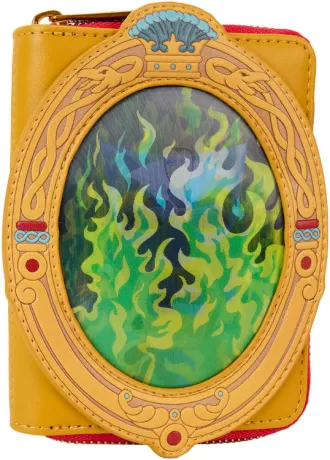Portefeuille zippé la Méchante Reine Miroir Lenticulaire Loungefly