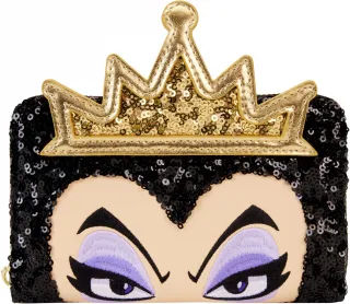 Portefeuille zippé la Méchante Reine Sequin Cosplay Loungefly