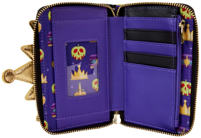 Portefeuille zippé la Méchante Reine Sequin Cosplay Loungefly