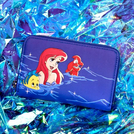 Portefeuille zippé Ariel Feux d&#039;Artifice Glow Loungefly