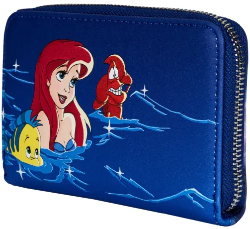 Portefeuille zippé Ariel Feux d&#039;Artifice Glow Loungefly