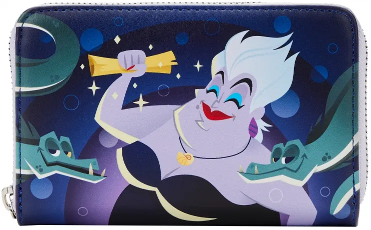 Portefeuille zippé Antre d&#039;Ursula Glow Loungefly