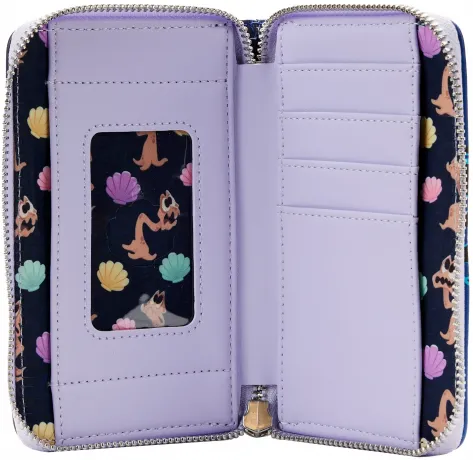 Portefeuille zippé Antre d&#039;Ursula Glow Loungefly