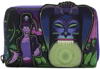 Portefeuille zippé La Princesse et la Grenouille Dr. Facilier Lenticulaire Loungefly