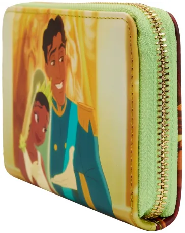 Portefeuille zippé La Princesse et la Grenouille Princesse Scène Loungefly