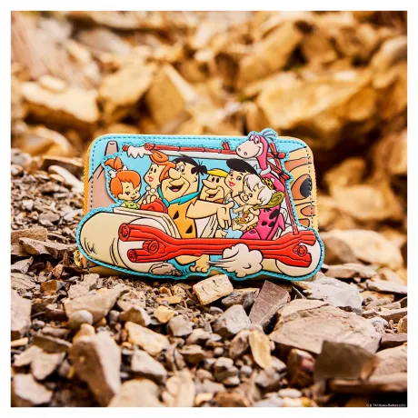 Portefeuille zippé La Voiture des Pierrafeu Loungefly