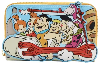 Portefeuille zippé La Voiture des Pierrafeu Loungefly