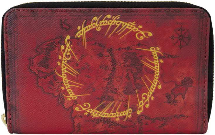 Portefeuille zippé l&#039;Anneau Unique Glow Loungefly