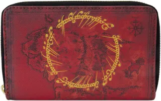 Portefeuille zippé l&#039;Anneau Unique Glow Loungefly