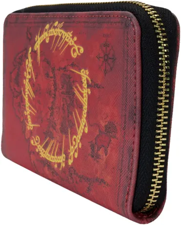 Portefeuille zippé l&#039;Anneau Unique Glow Loungefly