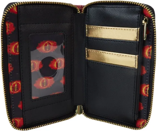 Portefeuille zippé l&#039;Anneau Unique Glow Loungefly