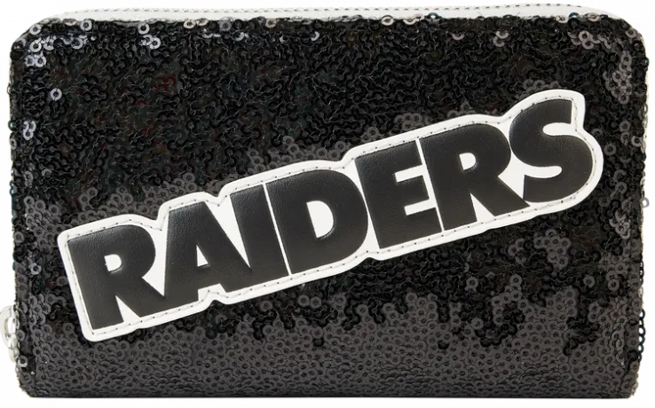 Portefeuille zippé Las Vegas Raiders Sequin Loungefly