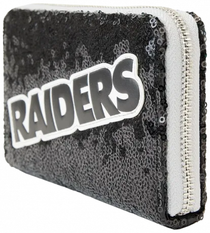 Portefeuille zippé Las Vegas Raiders Sequin Loungefly