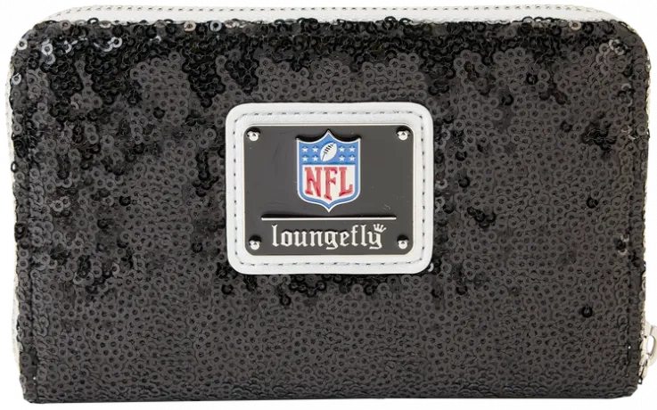 Portefeuille zippé Las Vegas Raiders Sequin Loungefly