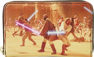 Portefeuille zippé l&#039;Attaque des Clones Scènes Loungefly