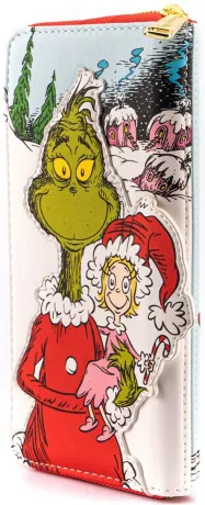 Portefeuille zippé Le Grinch aime Noël Loungefly
