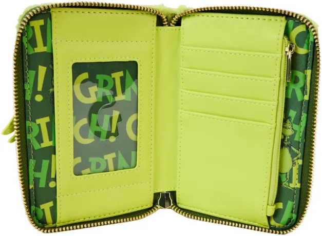 Portefeuille zippé Le Grinch Peluche Cosplay Glow Loungefly