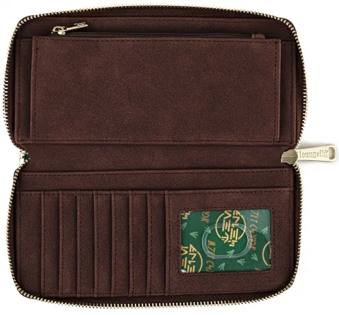 Portefeuille zippé Le Mandalorien Bébé Yoda Impression Intégrale Loungefly