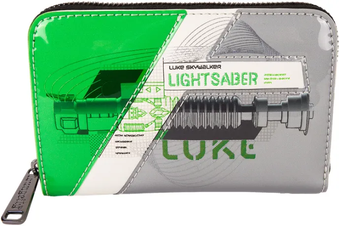 Portefeuille zippé Le Pouvoir de la Force Sabre laser Loungefly