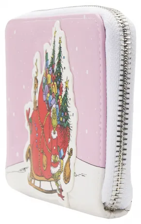 Portefeuille zippé Le Traineau du Grinch Loungefly
