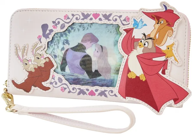 Portefeuille zippé Aurore Lenticulaire Loungefly