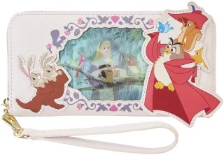 Portefeuille zippé Aurore Lenticulaire Loungefly