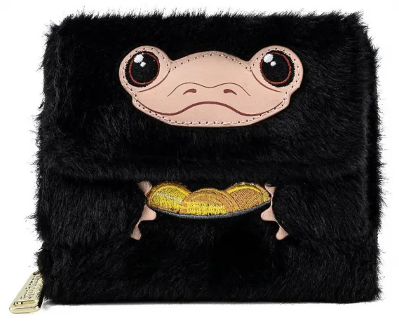 Portefeuille zippé Les Animaux Fantastiques Peluche Niffleur Loungefly