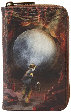 Portefeuille zippé Les Aventuriers de l&#039;Arche Perdue Scène Loungefly