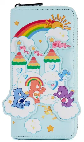 Portefeuille zippé Les Bisounours 40ème Anniversaire Care A Lot Castle Loungefly