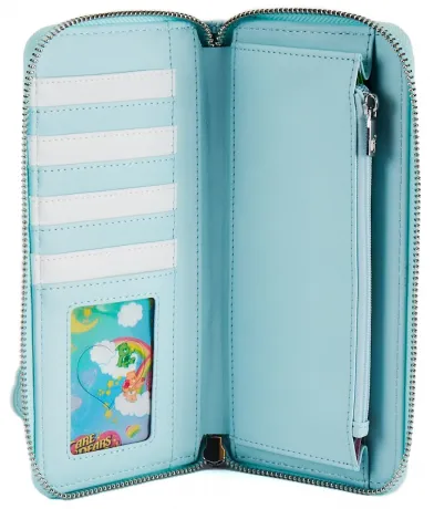 Portefeuille zippé Les Bisounours 40ème Anniversaire Care A Lot Castle Loungefly