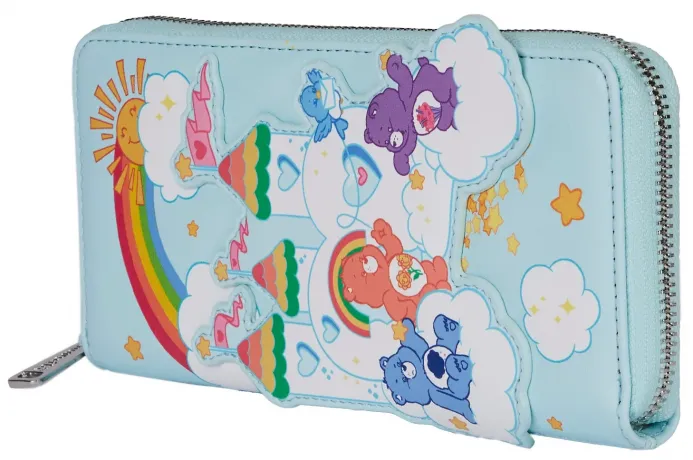 Portefeuille zippé Les Bisounours 40ème Anniversaire Care A Lot Castle Loungefly