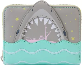 Portefeuille zippé Les Dents de la mer Glow Loungefly