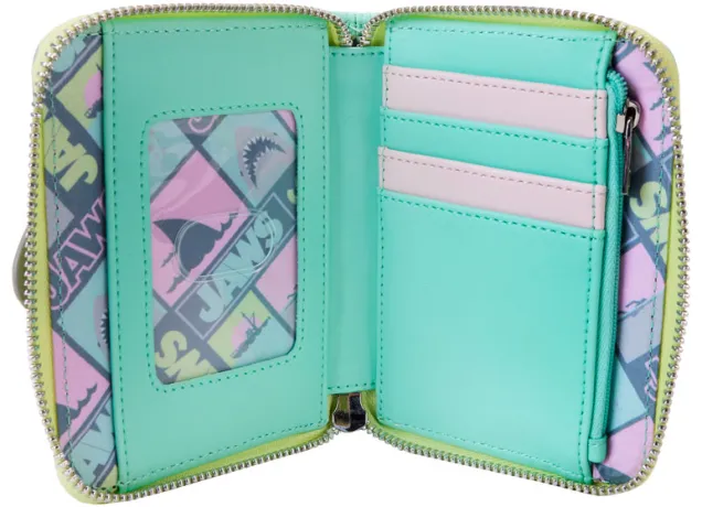 Portefeuille zippé Les Dents de la mer Glow Loungefly