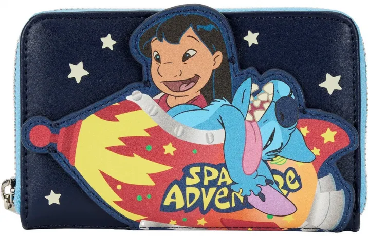 Portefeuille zippé Lilo et Stitch Aventure Spatiale Loungefly